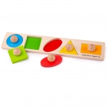 Houten invoegpuzzel vormen Bigjigs Baby