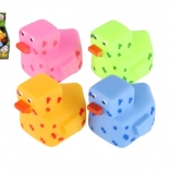 Rubberen bad eendje in pixelstijl 5 × 7 cm