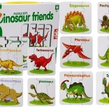 educatieve puzzel dinosaurussen – 10 paren in het Engels