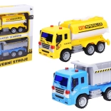 Set vrachtwagens met verkeersborden 25 cm, Tsjechische verpakking