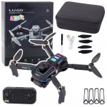 Drone LU60 met dubbele HD-camera en LED-verlichting zwart