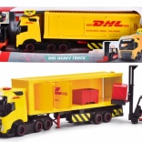 vrachtwagen met aanhanger DHL 35 cm van Dickie Toys