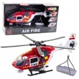 Brandweer-reddingshelikopter met licht en geluid 1:12