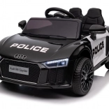Kinder politieauto AUDI R8 op batterij met afstandsbediening, EVA-wielen, soepele start, MP3 en LED