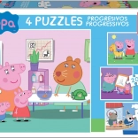 EDUCA Puzzel Varkentje Peppa 4v1