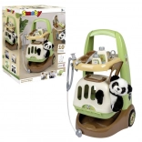 Smoby dierenartswagen met panda en 2-in-1 transportbox