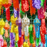 Puzzel Kleurrijke Lantaarns 500 stukjes