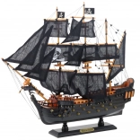 Decoratief scheepsmodel Zwarte Parel 49x43cm