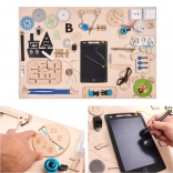 Houten activiteitenbord