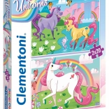 CLEMENTONI puzzel ik geloof in eenhoorns 2×20 stukjes