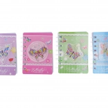 Notitieblok 8 × 11,5 cm, 60 pagina’s, met doolhof en vlindermotief