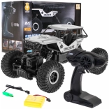 RC terreinwagen Crawler Monster 1:18 voor kinderen 6+ – Zilver