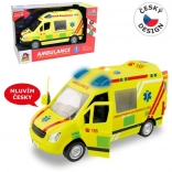 Ambulance op batterijen met Tsjechische stem 1:16