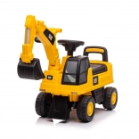Kinderloopfiets CAT graafmachine geel