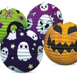 halloween papieren lampion bol 25 cm, 4 motieven