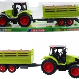 Tractor met aanhanger met vliegwiel voor kinderen