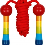 Verstelbaar springtouw Regenboog 200 cm