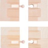 Small foot houten hellingen voor racebaan, 4 stuks