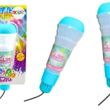 Kindermicrofoon met echo-effect en lichtjes (roze of blauw)