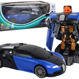 Auto-robot 2v1 blauw met lichteffecten
