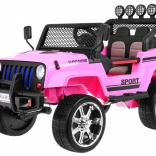 Kinder terreinwagen Raptor Drifter 4x4 roze met afstandsbediening, LED en MP3