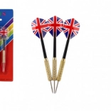 Set werpdarts met metalen punten en Union Jack flights