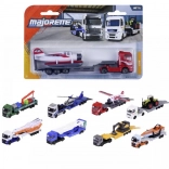 Metalen vrachtwagen met oplegger 20 cm