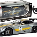 R/C auto Mercedes-AMG GT3 Rastar 1:14 grijs op afstand bestuurd