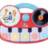 Interactieve kinderpiano met licht- en geluidseffecten 22 × 17 cm
