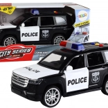 Politiewagen met effecten, open deuren en schaal 1:14