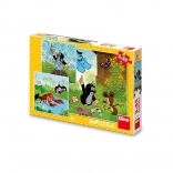 Dino puzzel Molletje en de blauwe broek 3×55 stukjes