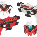 Set laserwapens + schilden met rookfunctie