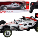 RC raceformule 1:12 met licht en geluid – zilver