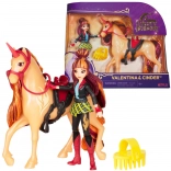 Unicorn Academy Valentina en Cinder – figuur van meisje en eenhoorn met accessoires