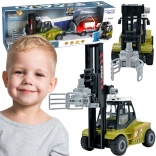 Woopie heftruck met grijper en aanhanger met licht en geluid