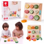 Houten snijset voor groenten Classic World