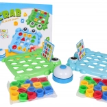 Behendigheidsspel Krab – kleurrijke vormen en belletje