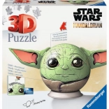 Ravensburger 3D-puzzel STAR WARS Mandalorian Grogu – bal, 72 stukjes