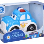 Politieauto met effecten 15 cm