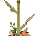 3D houten puzzel roze roos ROBO TIME