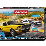 Carrera GO racebaan Highway Chase 4,3 m met schans en auto's Chevrolet Camaro en Ford Mustang