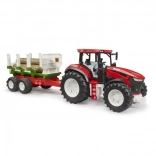 tractor met aanhanger voor hout en stammen ROADMAX