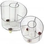 Organizer voor kantoorbenodigdheden transparant wit