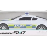 Politiewagen met licht en geluid, botsend