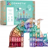 Connetix Pastel Ball Run set magnetische bouwstenen 106 stuks met knikkerbaan