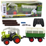 Leuke RC-tractor met aanhanger en grijper voor kinderen