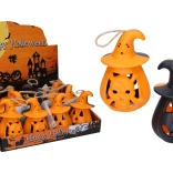 lichtgevende Halloween-pompoen 11 × 6,5 cm