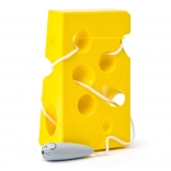 Rijg-labyrint van kaas met muisje