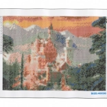 Diamond painting NORIMPEX – Neuschwanstein in de winter 30 × 40 cm