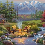 Ravensburger puzzel Riverside Living Room 750 stukjes